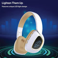 Wireless Headphones with LED Speedometer Display